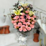 Gerbera with Lily Mixed Bouquet