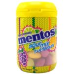 Mentos Sour Mix Fruit Flavours Chewy Dragees Bottle-120g