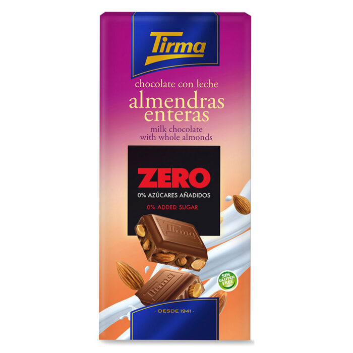 Tirma Milk with Whole Almonds (Zero 0% added sugar) -125gram - Image 1