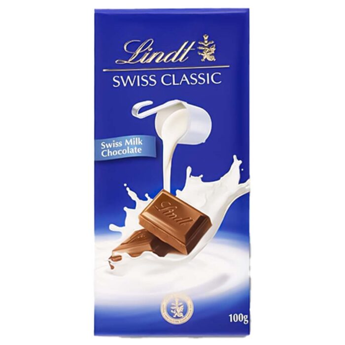 Lindt Swiss Classic Milk Chocolate-100gram - Image 1