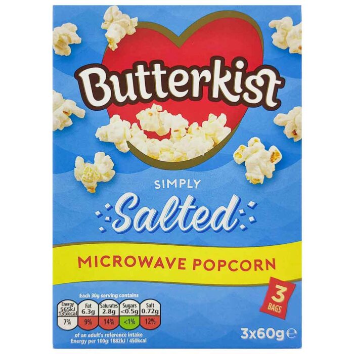Butterkist Simply Salted Microwave Popcorn - Image 1