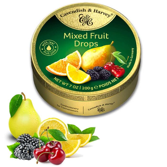 Cavendish & Harvey Mixed Fruity Drops -200gram - Image 1