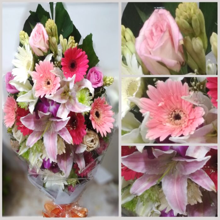 Soft Pink Gerbera Flower Bouquet - Image 1