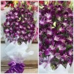 Purple Orchid Flower Bouquet