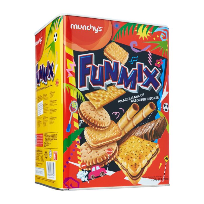 MUNCHYS FUNMIX ASSOR BISCUITS TIN 700GM - Image 1