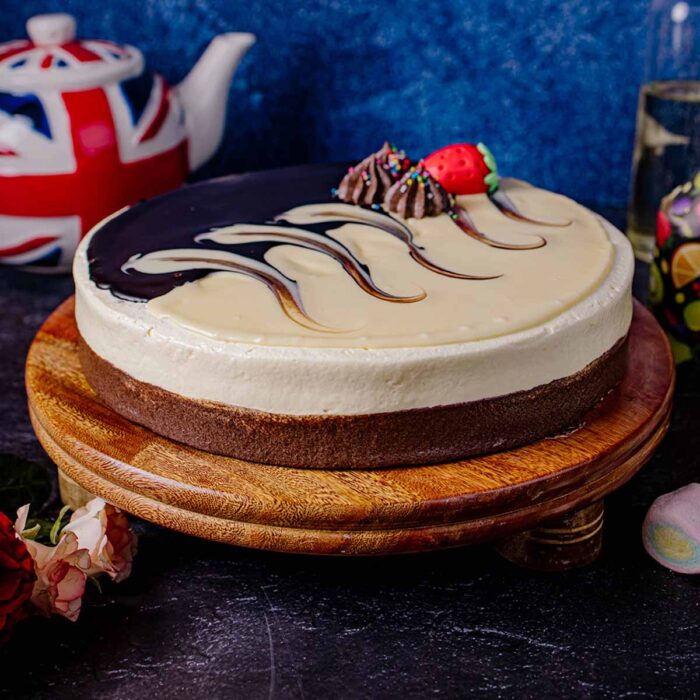 Half Chocolate Half Vanilla Cake - Image 1